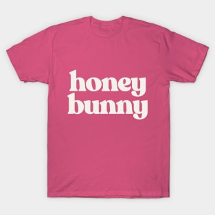 HONEY BUNNY Typographic Design T-Shirt